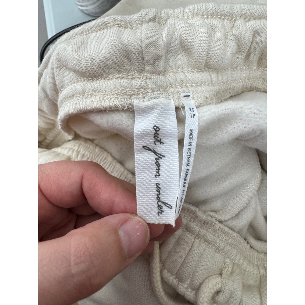 Out From Under Urban Outfitters Ivory Fleece Flare Sweatpants XS New - Picture 3 of 4